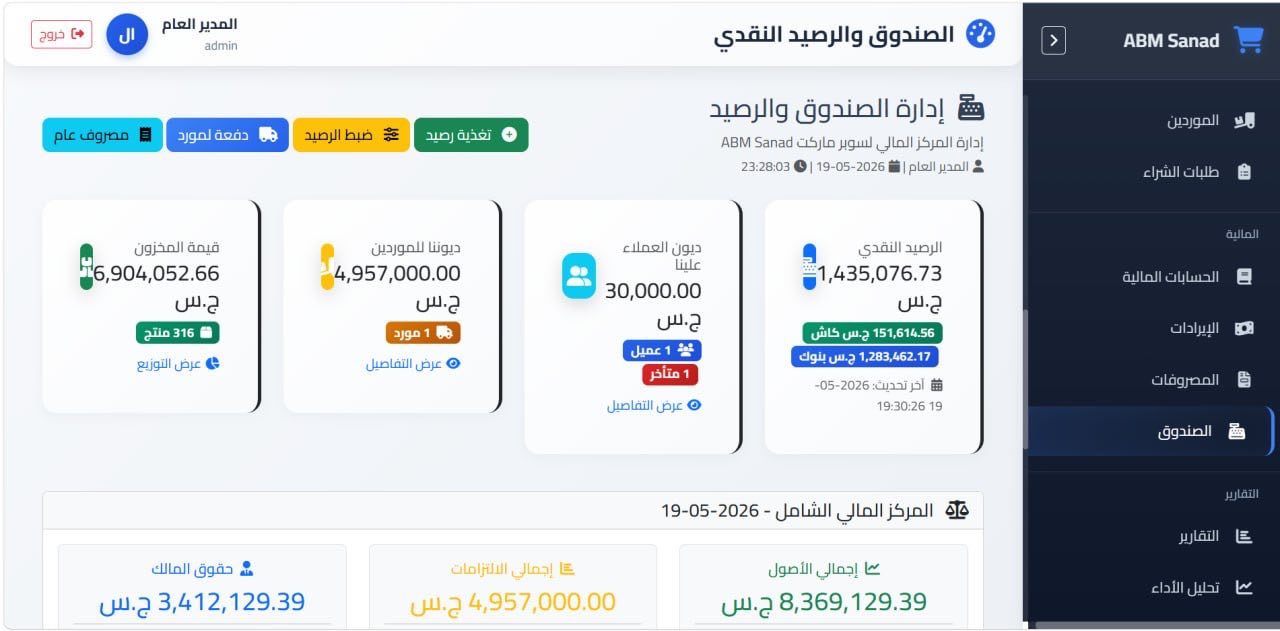 شاشة الصندوق